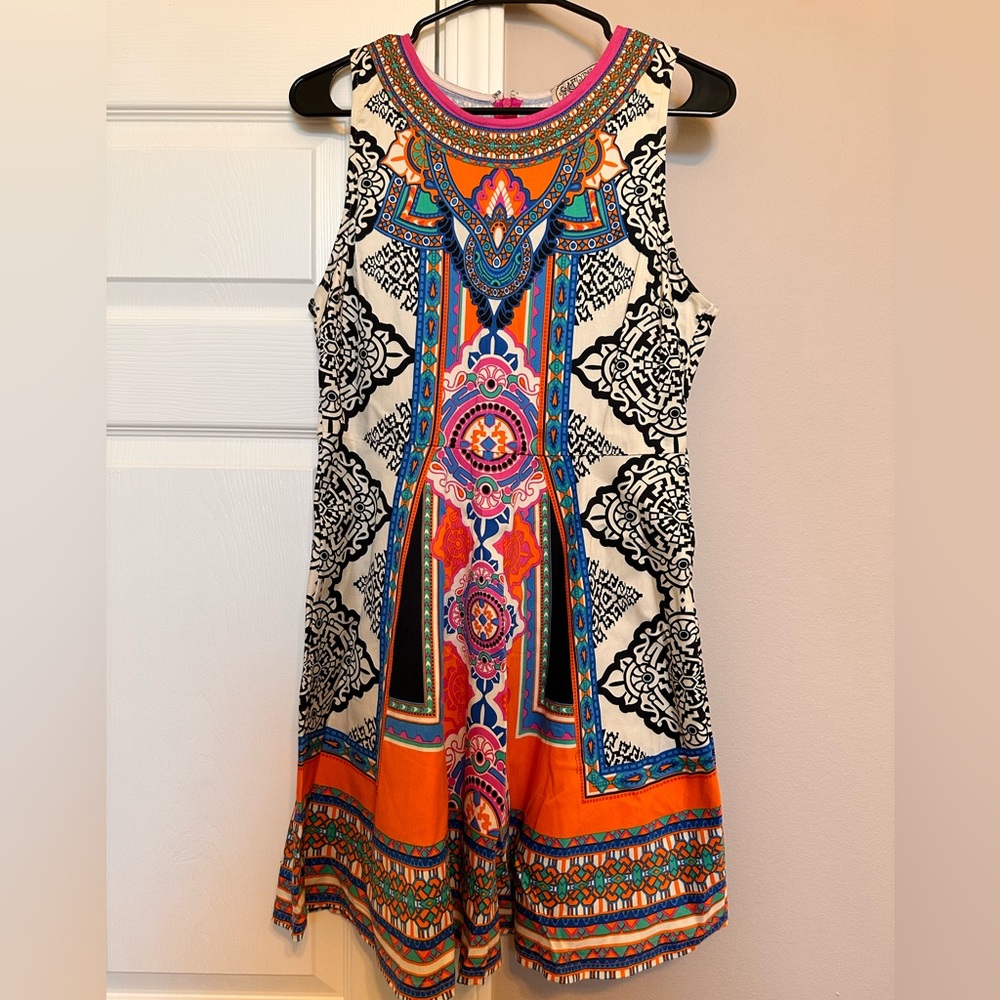 Flying Tomato pattered multicolor sleeveless dress